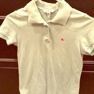 Abercrombie light teal polo shirt size Medium
